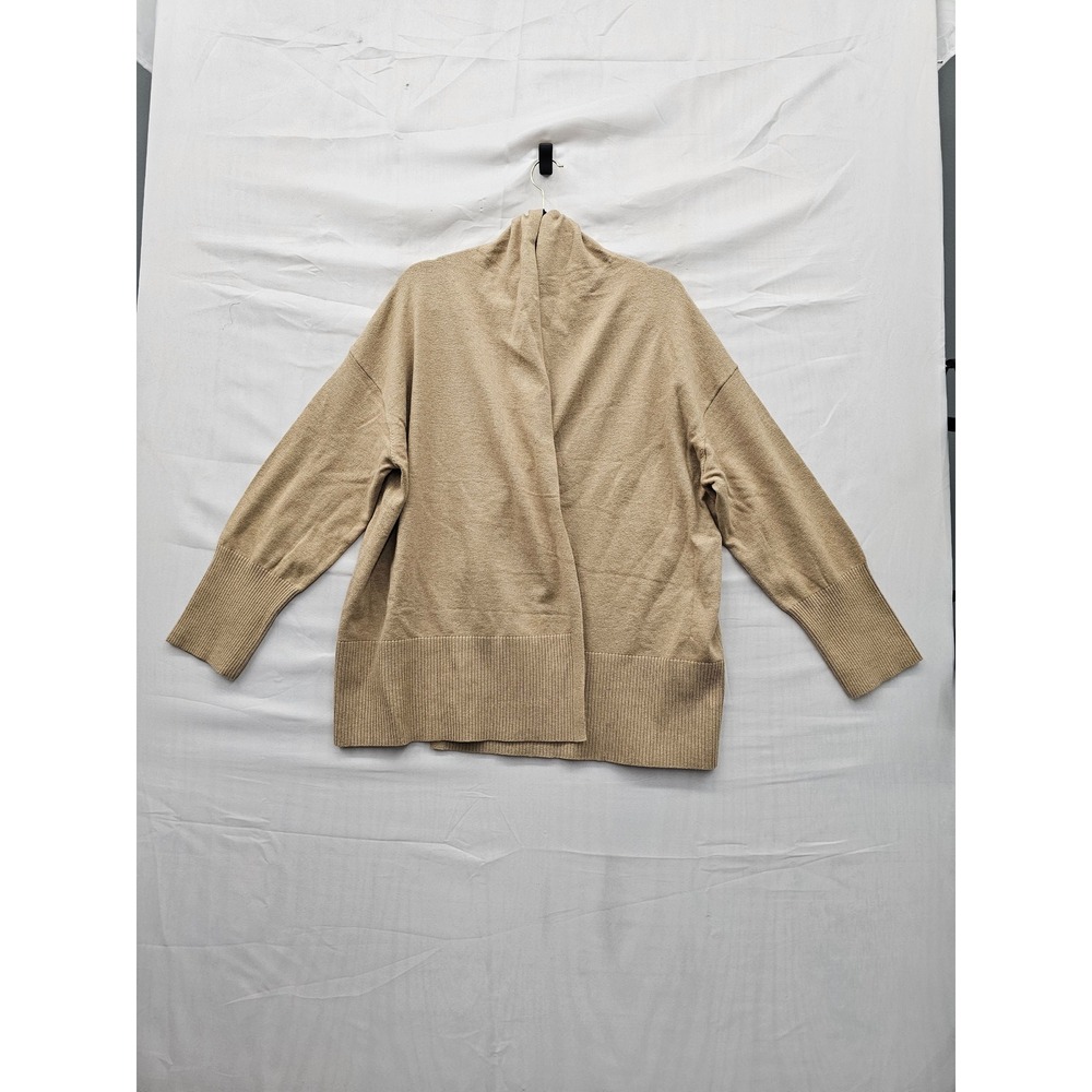 Ava & Viv Womens Cardigan Sweater Brown Cotton Blend Relaxed Size 2XL